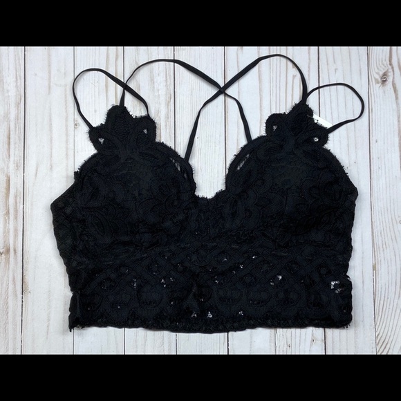 Other - Brand new Black Stretchy Lace Bralette Bra XL 2XL